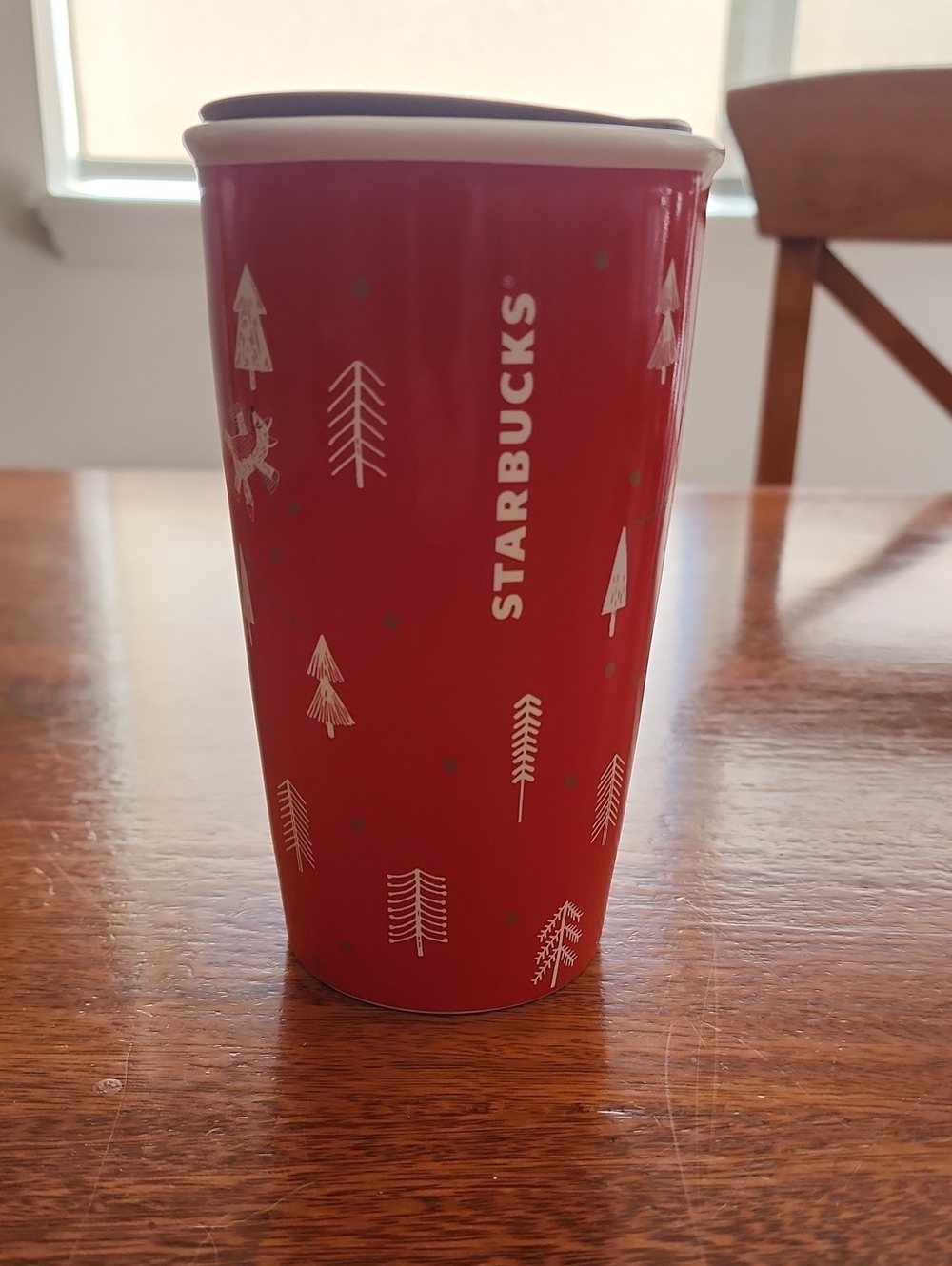 Starbucks Ceramic Christmas 12oz Tumbler